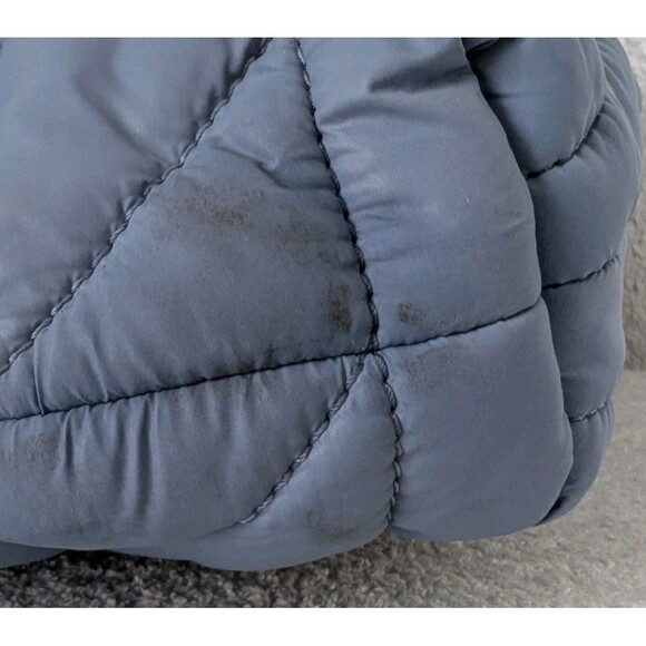 Coach Pillow Large Tote Bag CP152 Iris Quilted In Slate Blue Nylon Purse - Picture 9 of 16